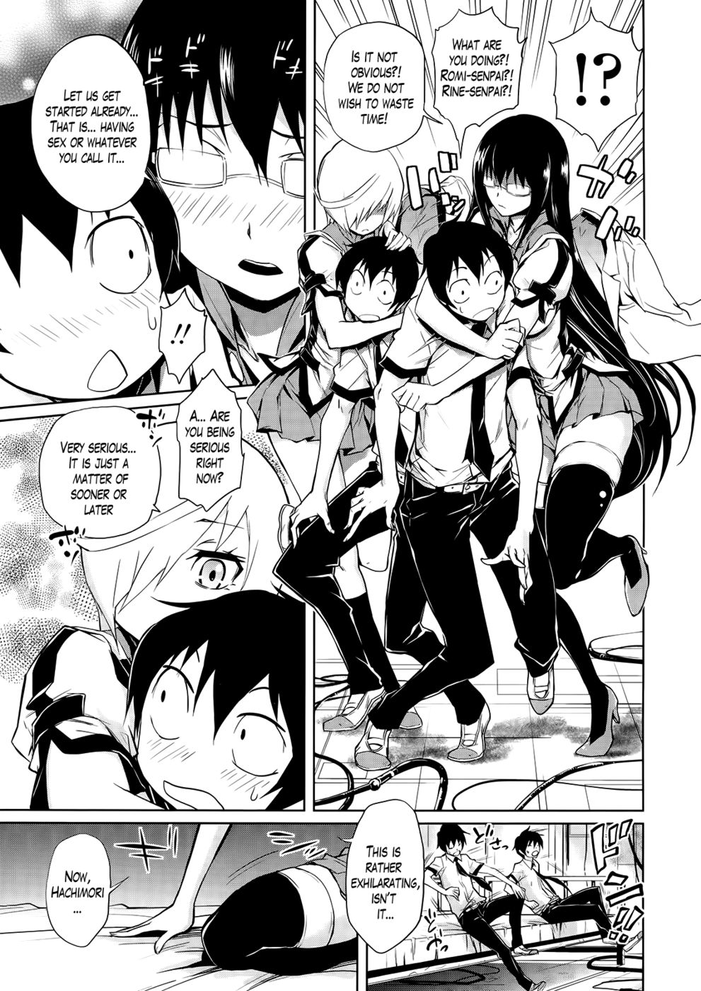 Hentai Manga Comic-Harem Butai wa Boku wo Shaburi Tsukusu-Chapter 7-5